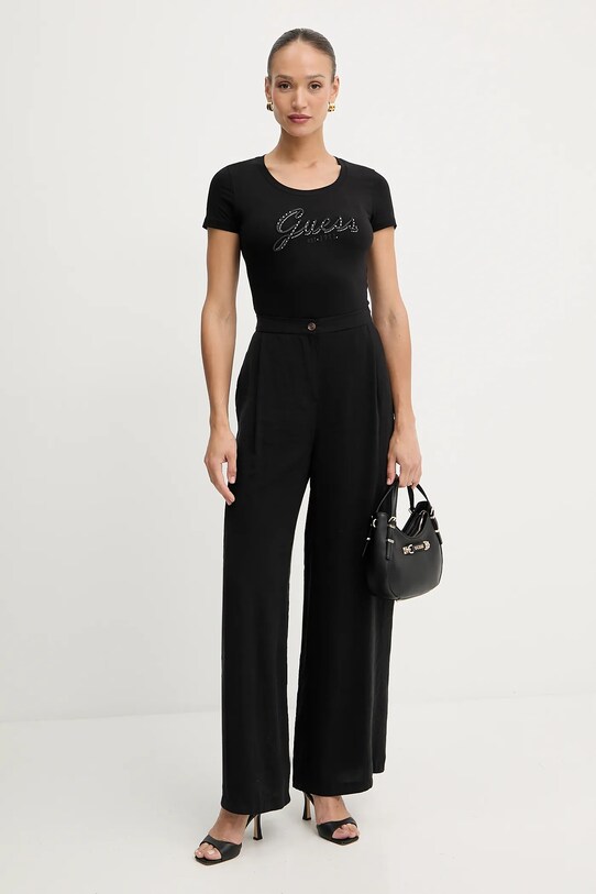 Guess t-shirt W5YI46.J1314 czarny AW25