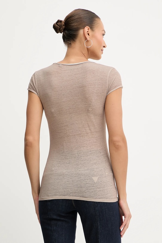 Odzież Guess t-shirt W5YI47.KBYH0 beżowy