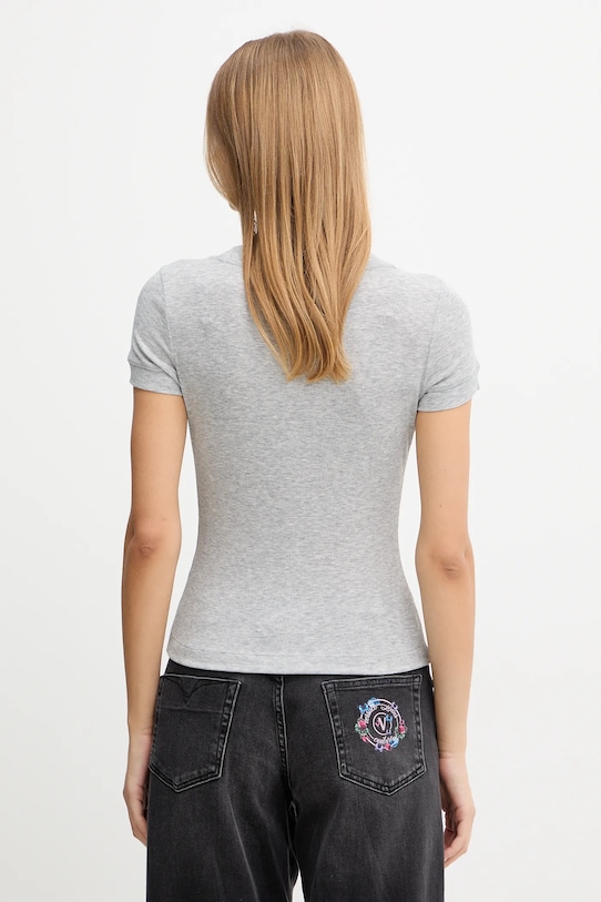 Îmbrăcăminte Guess tricou din amestec de mătase TINA W5YP11.KCNH2 gri