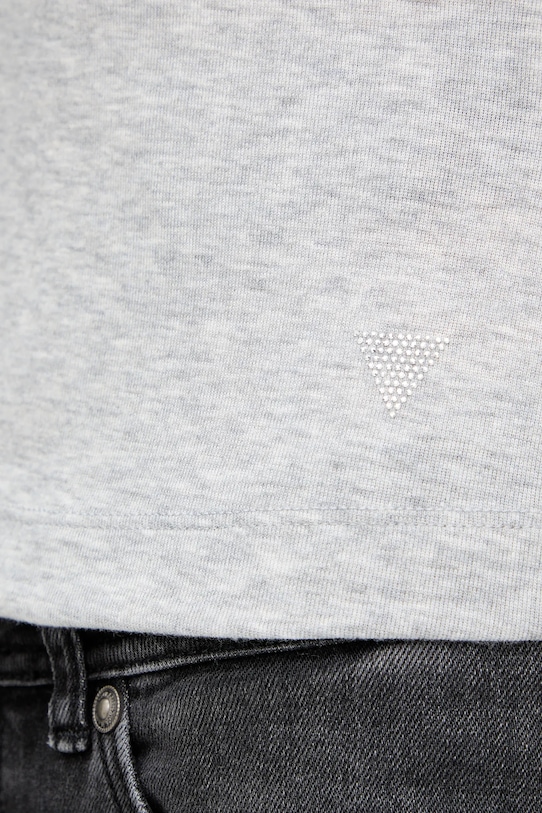 Guess tricou din amestec de mătase TINA W5YP11.KCNH2 gri