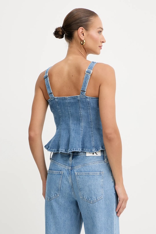 Odzież Guess top jeansowy ANIKA W5YH0Z.D4LU0 niebieski