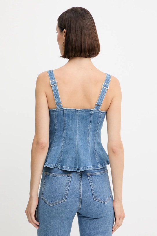 Oblečení Džínový top Guess ANIKA W5YH0Z.D4LU0 námořnická modř