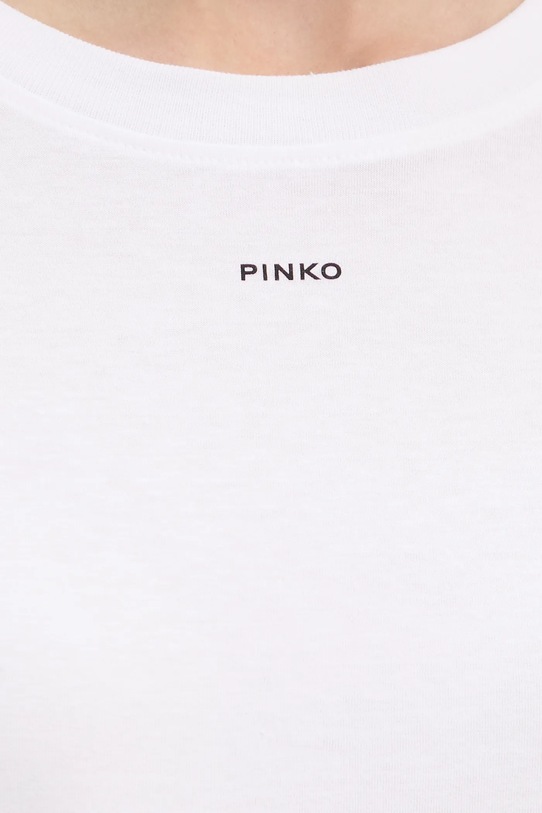 Βαμβακερό μπλουζάκι Pinko 100373.A2RE λευκό
