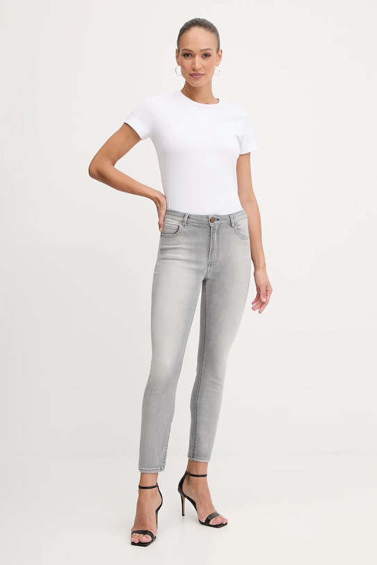 Pinko tricou din bumbac 100355.A2RD alb AW25