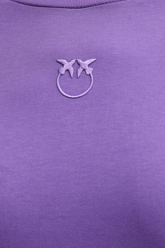 Pinko t-shirt bawełniany 100355.A2RD fioletowy