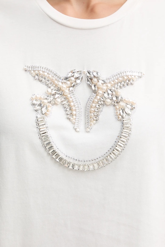 Pinko tricou din bumbac 100535.A2RN alb