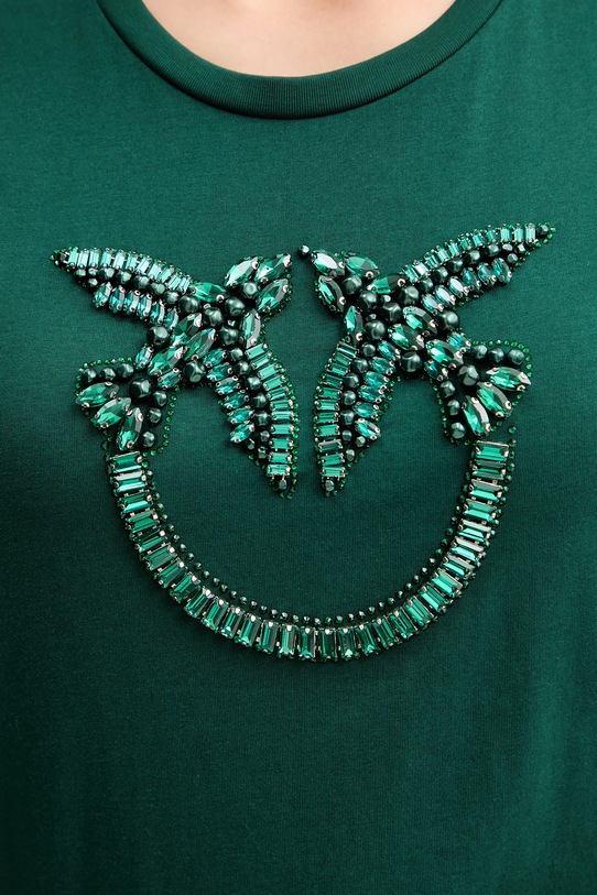 Pinko tricou din bumbac 100535.A2RN verde