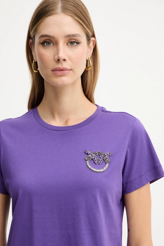 Bavlnené tričko Pinko fialová 103320.A2RN