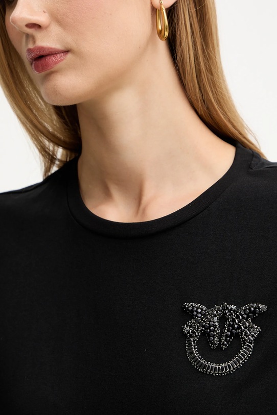 Pinko t-shirt bawełniany 103320.A2RN czarny