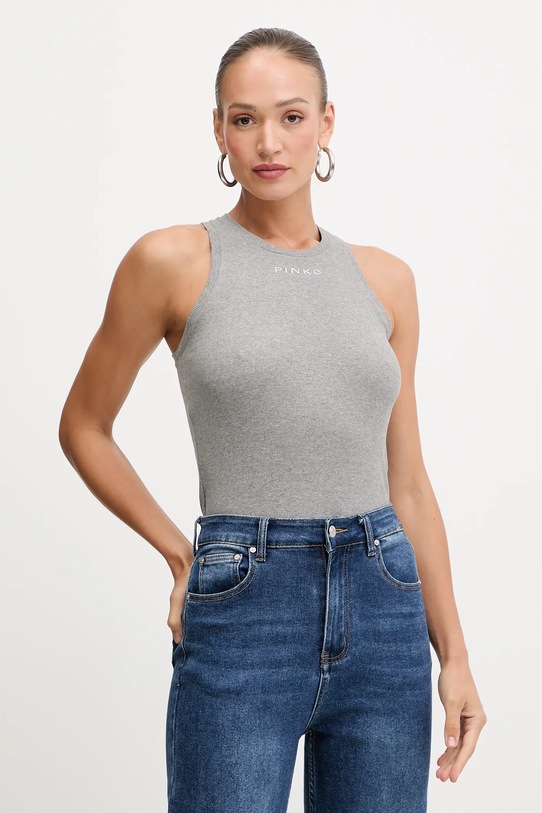 Pinko top elasztánnal szürke 100822.A2RC