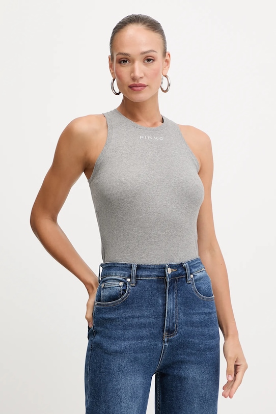 Pinko top imprimeu gri 100822.A2RC