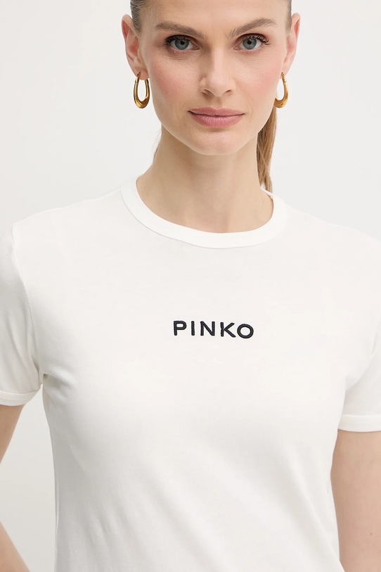 Βαμβακερό μπλουζάκι Pinko λευκό 105728.A2US