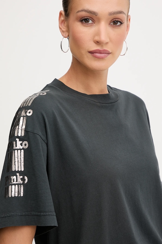 Памучна тениска Pinko сив 105755.A2V0