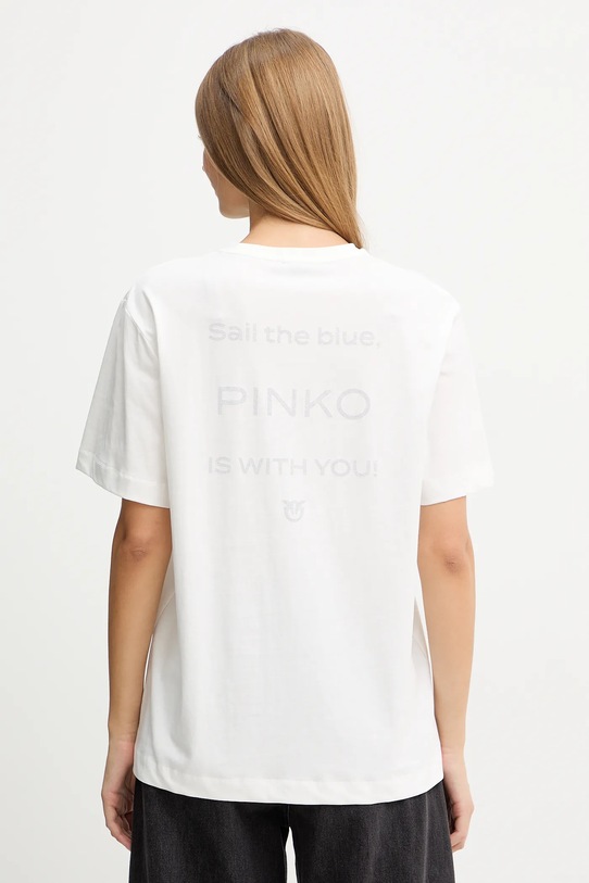 Îmbrăcăminte Pinko tricou din bumbac 105526.A2S1 alb