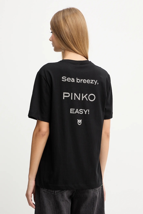 Odzież Pinko t-shirt bawełniany 105526.A2RM czarny