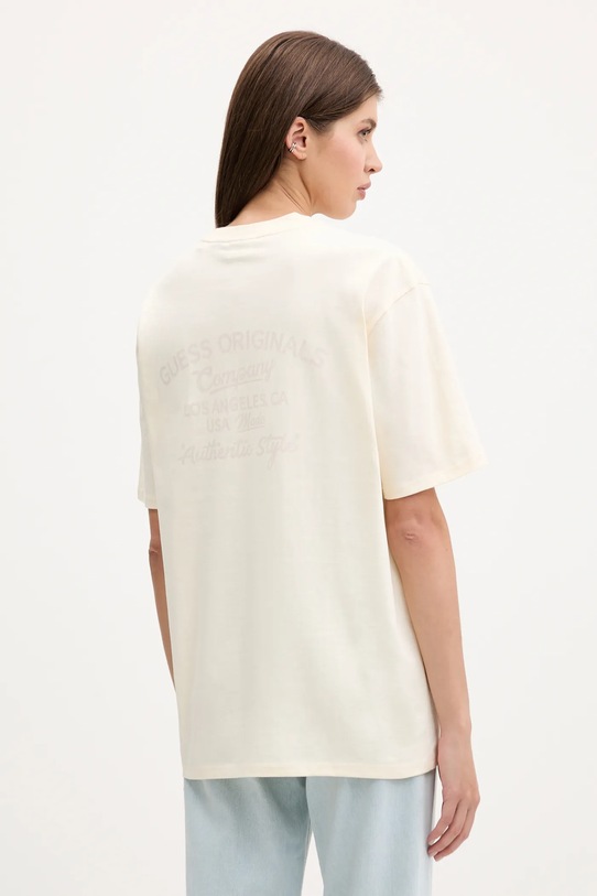 Odzież Guess Originals t-shirt bawełniany M5YI54.K8FQ4 beżowy