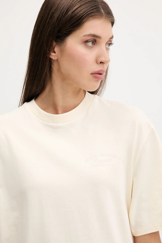 Guess Originals t-shirt bawełniany beżowy M5YI54.K8FQ4