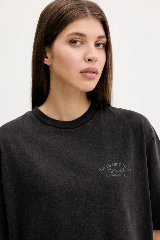 Guess Originals t-shirt bawełniany czarny M5YI54.K8FQ4