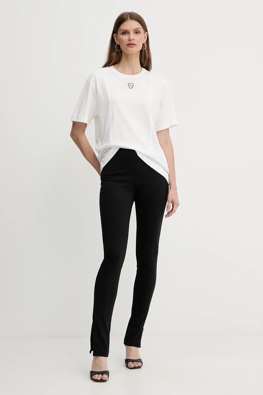 Βαμβακερό μπλουζάκι Pinko 105665.A2IB λευκό AW25