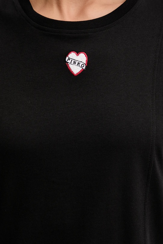 Pinko tricou din bumbac 105665.A2IB negru