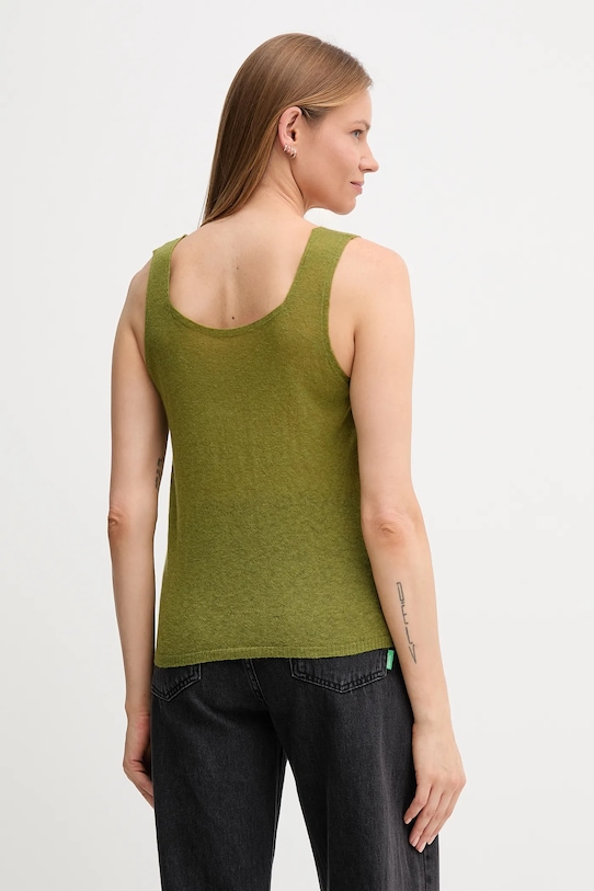 Ruházat United Colors of Benetton gyapjú top 109PDH01F zöld