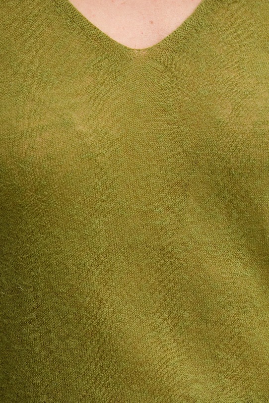 United Colors of Benetton top z wełną 109PDH01F zielony
