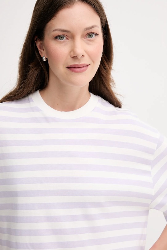 United Colors of Benetton tricou din bumbac violet 34N1D10AO