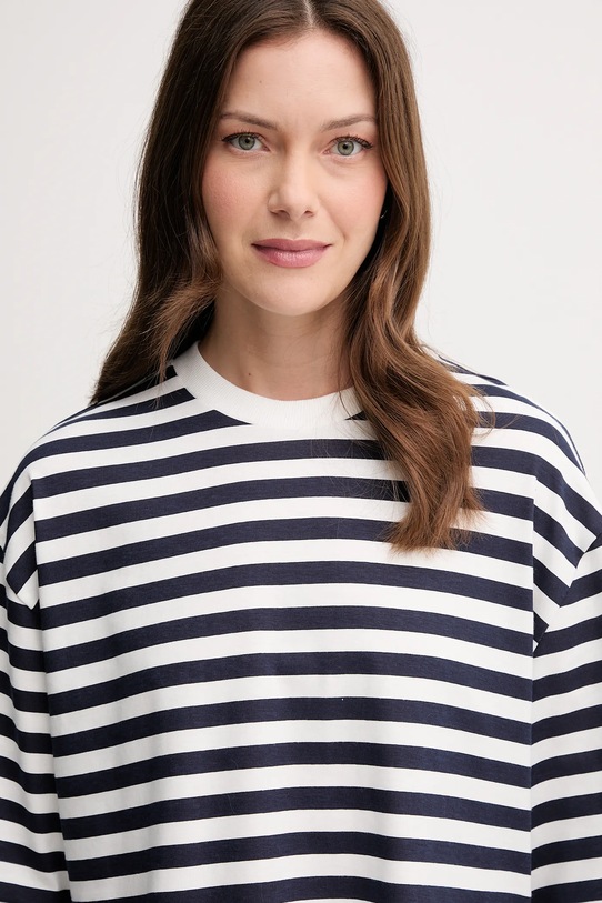 Bavlněné tričko United Colors of Benetton námořnická modř 34N1D10AO