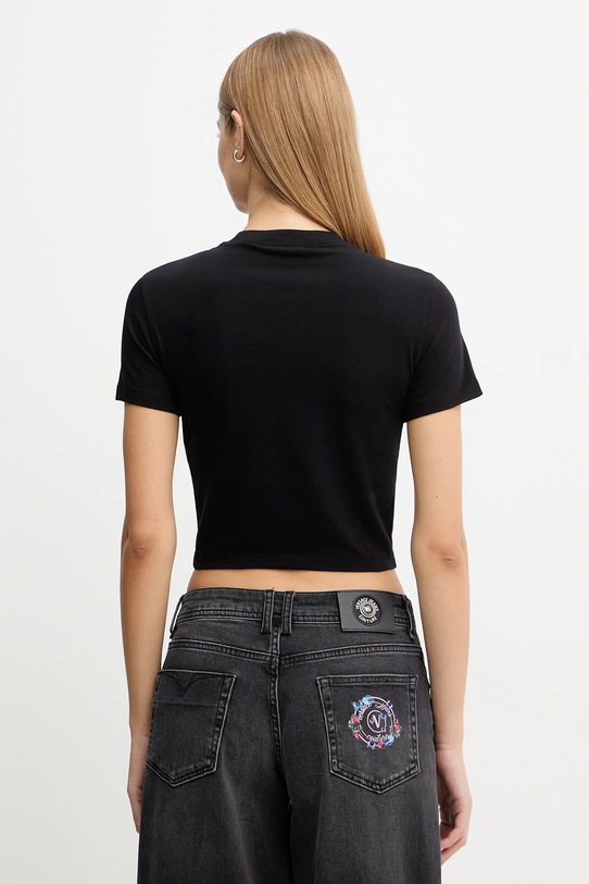 Odzież Versace Jeans Couture t-shirt 79HAHC01.CJ02C czarny