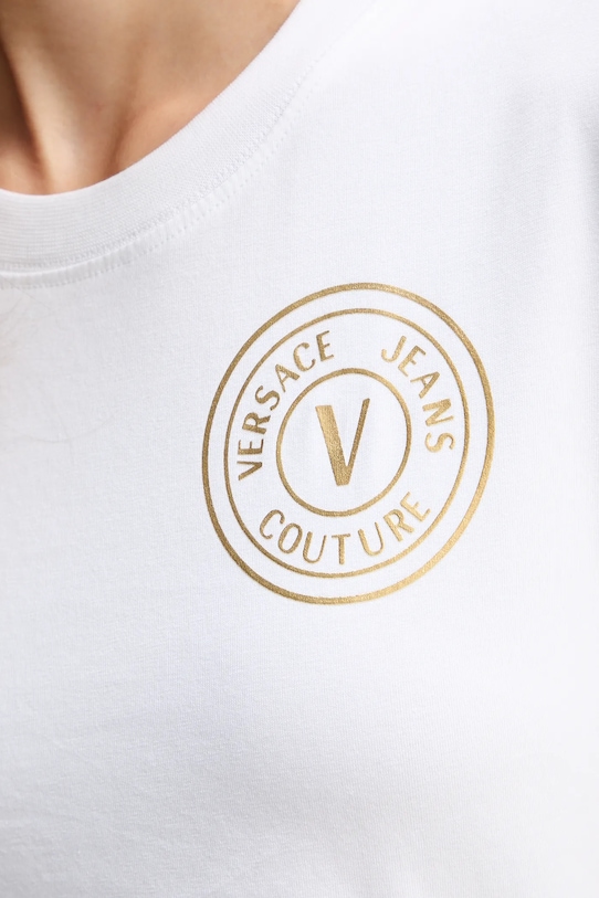 Versace Jeans Couture tricou 79HAHT01.CJ03T alb