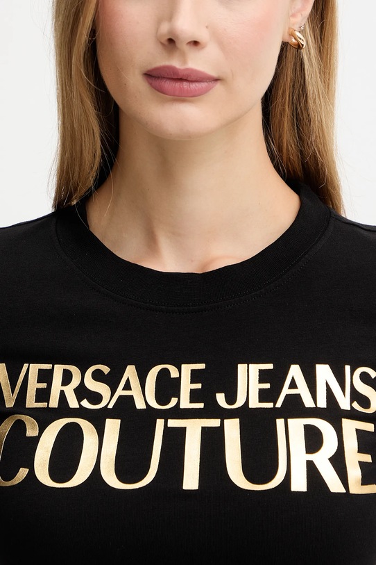Versace Jeans Couture t-shirt 79HAHT02.CJ03T czarny