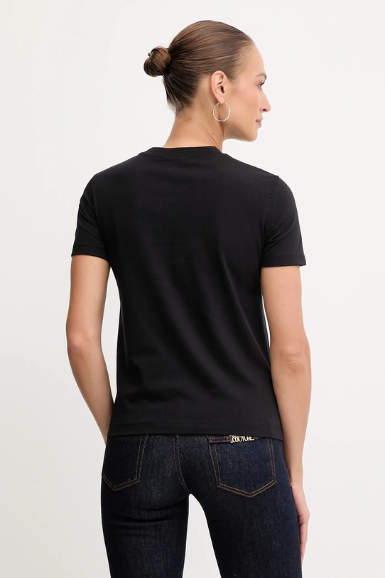 Oblečení Bavlněné tričko Versace Jeans Couture 79HAHE05.CJ00E černá