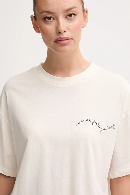 United Colors of Benetton tricou din bumbac bej 35P5D10AR