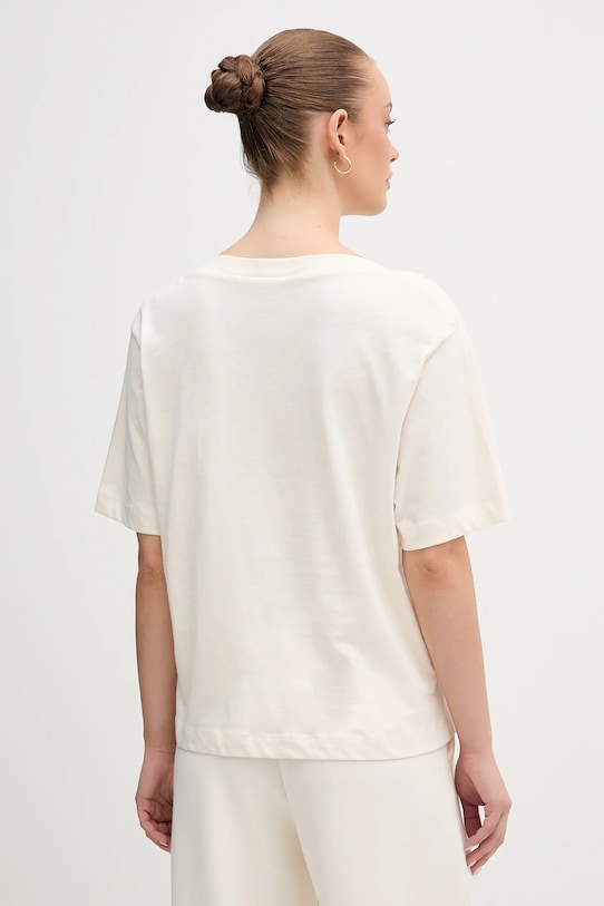 Одежда Хлопковая футболка United Colors of Benetton 35P5D10AV бежевый