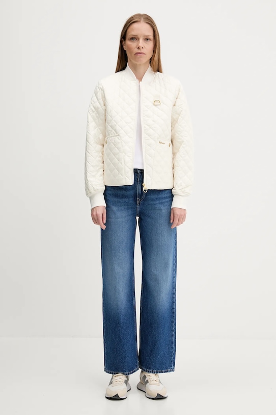 Barbour t-shirt bawełniany JEMA LML0883 biały AW25