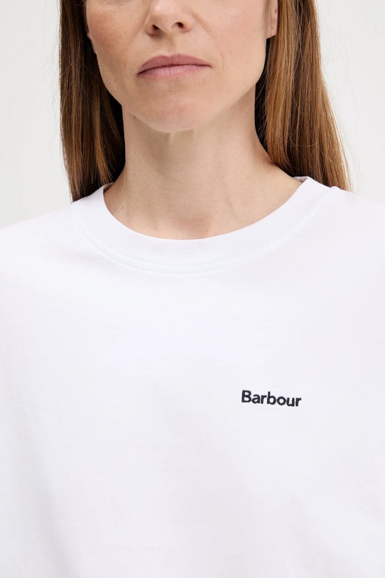 Barbour t-shirt bawełniany JEMA LML0883 biały