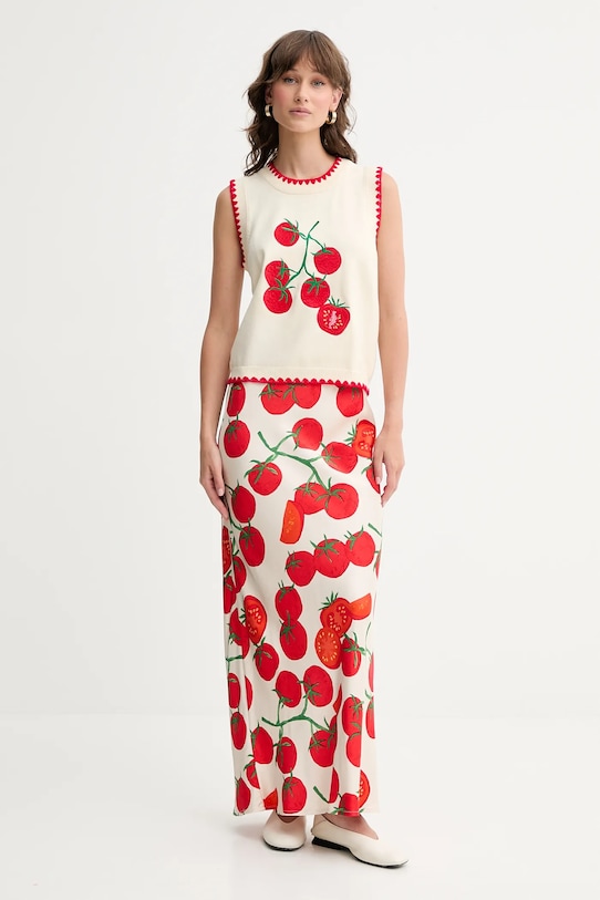 Never Fully Dressed vestă Tomato NFDKN664 bej AW25