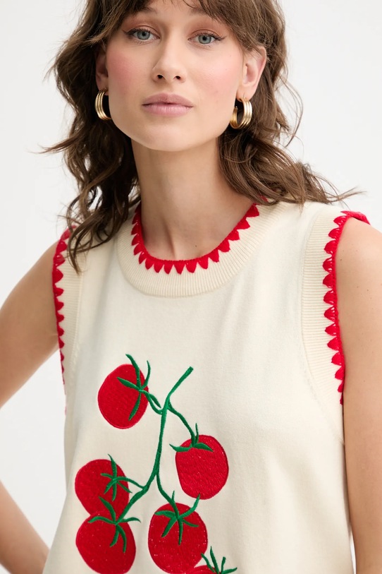 Never Fully Dressed kamizelka Tomato beżowy NFDKN664