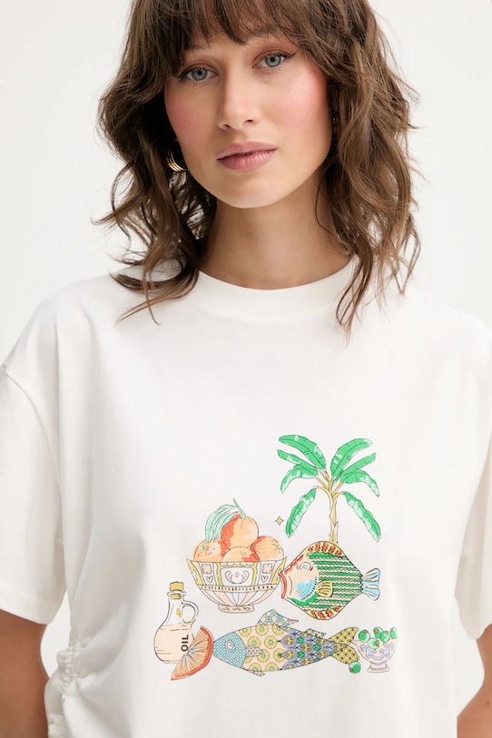 Never Fully Dressed t-shirt Isla biały NFDTO1825