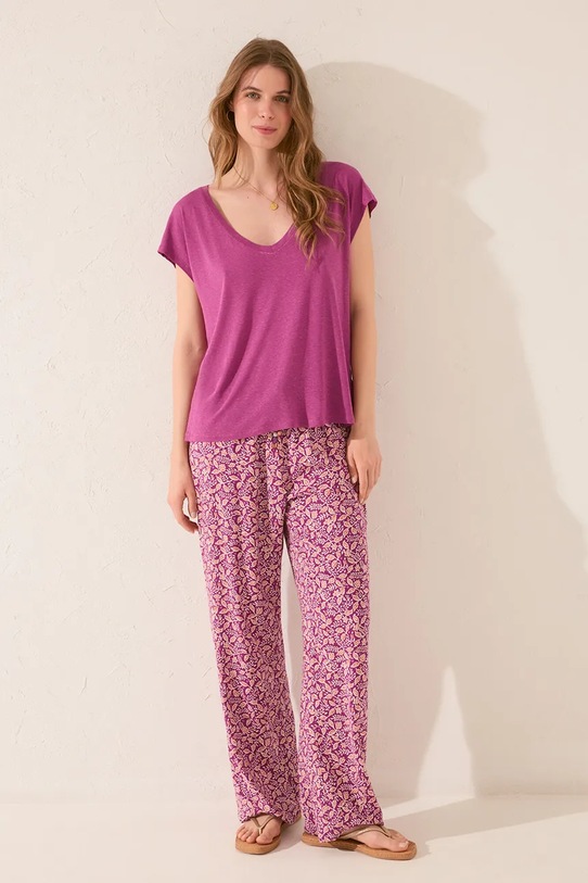 women'secret t-shirt fioletowy 3279719