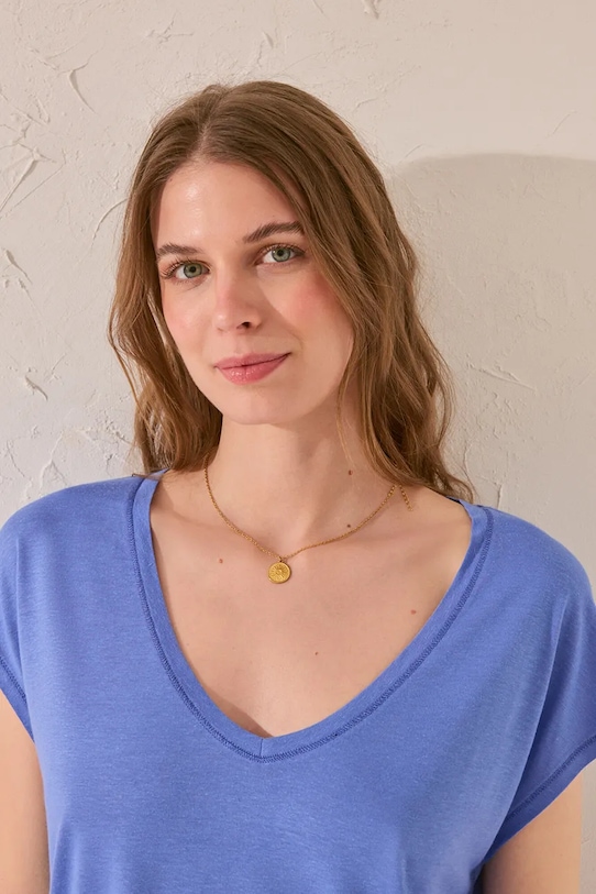 Odzież women'secret t-shirt 3279718 niebieski