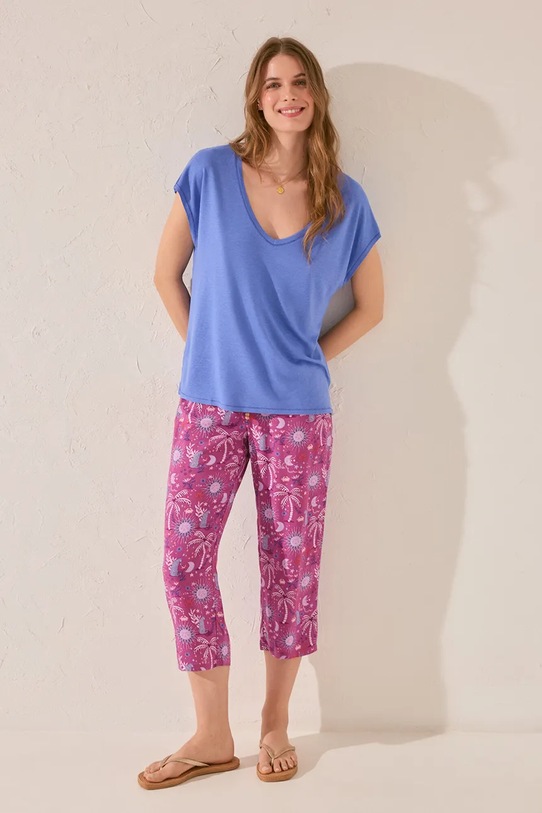 women'secret t-shirt niebieski 3279718