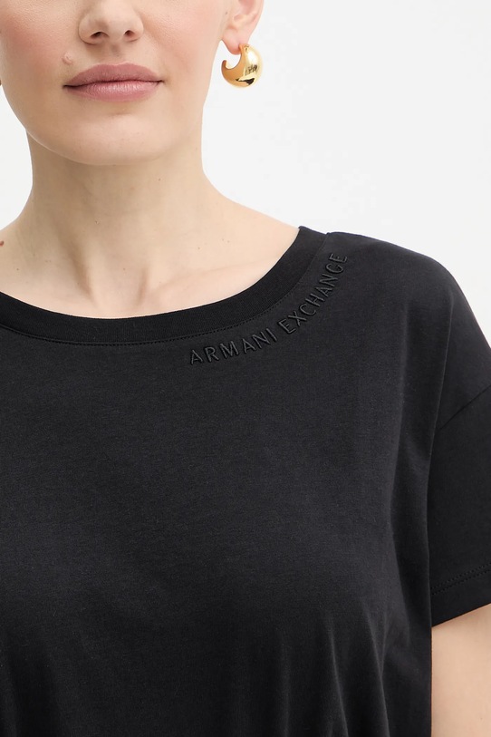 Armani Exchange t-shirt bawełniany XW001356.AF10356 czarny