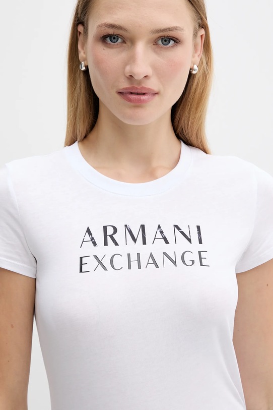 Armani Exchange t-shirt bawełniany biały XW001357.AF10356