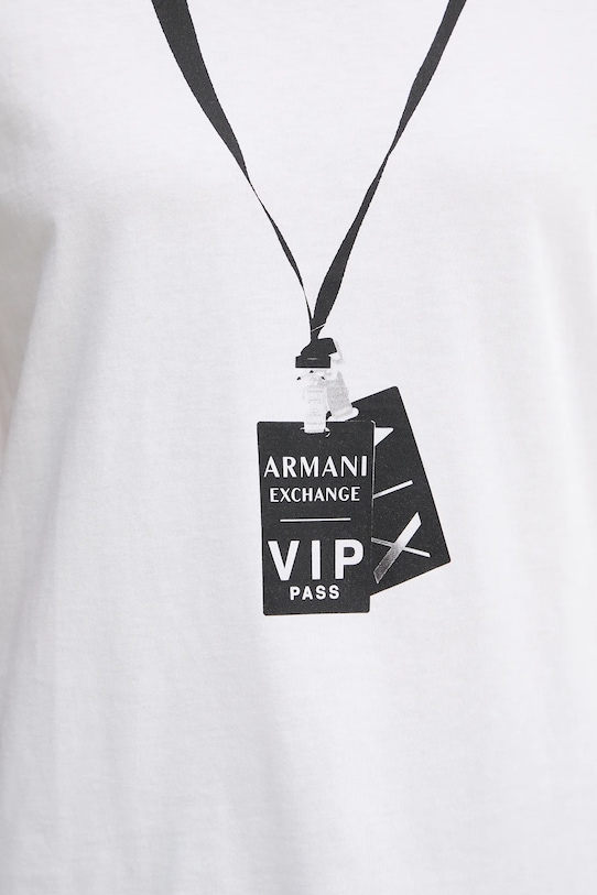 Armani Exchange t-shirt bawełniany XW001361.AF10356 biały