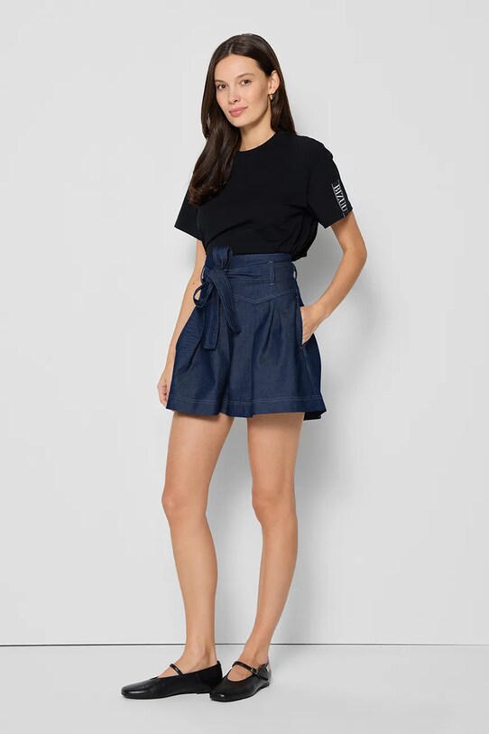 Bizuu tricou din bumbac TISHAM negru TISHAM.CZARNY.SS25