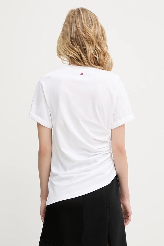 Odzież Victoria Beckham t-shirt bawełniany 1325JTS006496A biały