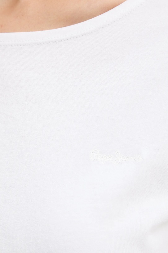 Pepe Jeans t-shirt bawełniany PL506117 biały