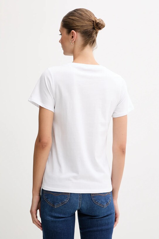 Oblečenie Bavlnené tričko Pepe Jeans PL506119 biela