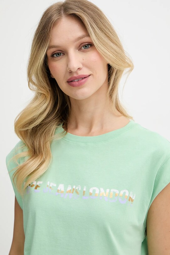 Pepe Jeans tricou din bumbac verde PL506121